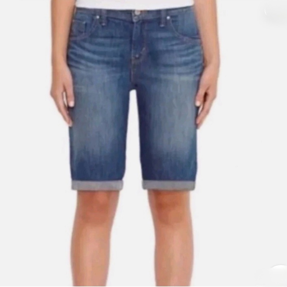 Lucky Brand Sweet N Low Bermuda Denim Shorts Boho Festival Ready Size 4/27